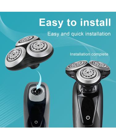 SH90 Replacement Rotary Heads for Philips Norelco 9000 Series | Upgraded Dual-Layer Blades & Metal Wheel Buckle - International Shipping Available - Buy Online on GoSupps.com