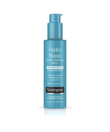 Neutrogena Hydro Boost Gentle Cleansing Lotion 5 Ounce Fragrance-Free (147ml)