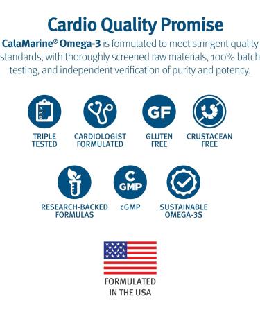 Dr. Sinatra Clinical Grade CalaMarine Omega-3 Supplement with DHA and EPA for Brain Heart and Eye Health 60 softgels - Buy Online on GoSupps.com