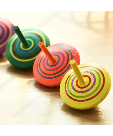 ZOEON 30 Pieces Colorful Wooden Spinning Tops - Ideal Educational Toys for Kids | International Shipping Available - Buy Online on GoSupps.com