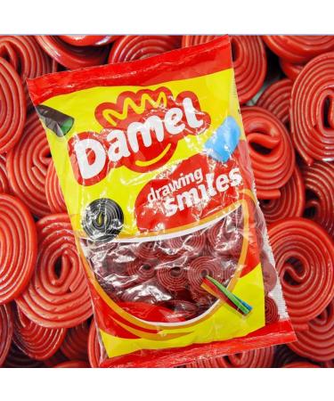 Damel drawing Smiles Discos sabor a fresa strawberry flavor wheels Sweet - 1kg