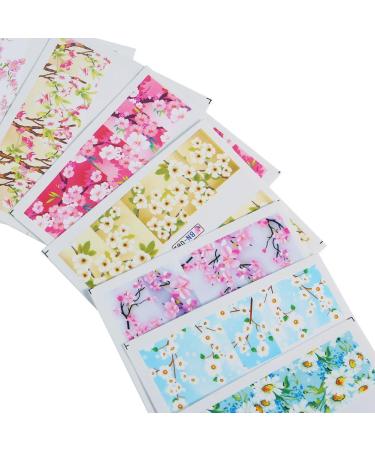 Nail Sticker 24 Sheets/Set Nail Art Stickers Strips Self-Adhesive Mix Color Manicure Decals Kit Flower Manicure Accessory Decoration for Girls and Women - Buy Online on GoSupps.com