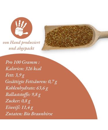 Organic Brown Millet - Natural Superfood | 100% Austrian Whole Grains (1Kg) - Healthy Diet Online - Buy Online on GoSupps.com