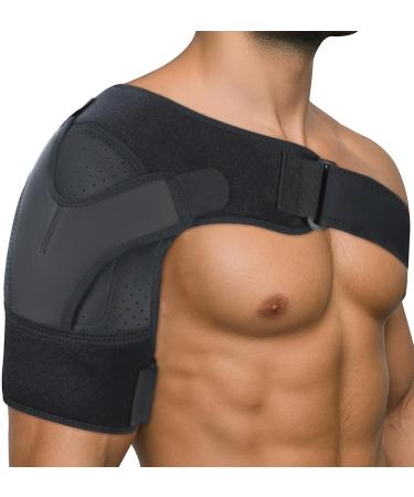 Flow fire Adjustable Shoulder Support Brace for Men and Women Shoulder Strap Support for Shoulder Relief Pain Rotator Cuff Support Fits Left and Right L-XL - Buy Online on GoSupps.com