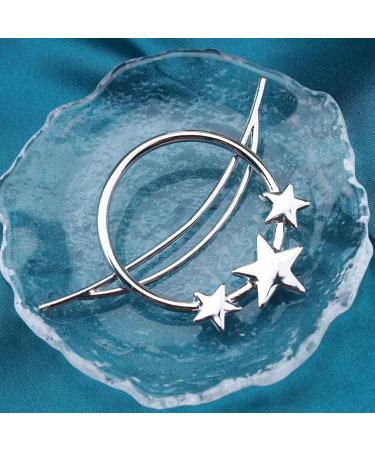Yheakne Boho Circle Star Hair Clip Silver Hollow Circle Hairclips Barrette Vintage Round Hair Barrette Pins Decorative Bobby Pin Minimalist Geometry Hair Accessories for Women and Girls Gifts (Silver) - Buy Online on GoSupps.com