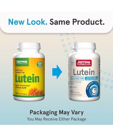 Jarrow Formulas Lutein 20 mg With Zeaxanthin, Dietary Supplement for Visual Function and Macular Health Support, 120 Softgels, 120 Day Supply - Buy Online on GoSupps.com