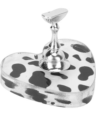 Nail Practice Holder Free DIY Manicure Tool Nail Display Stand Cow Texture Fade Resistant for Nail Artists for Home for Salon (Sliver) - Buy Online on GoSupps.com