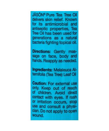 Jason Oil Tea Tree 100% Pure - Natural Skin Care | International Shipping Available - Buy Online on GoSupps.com