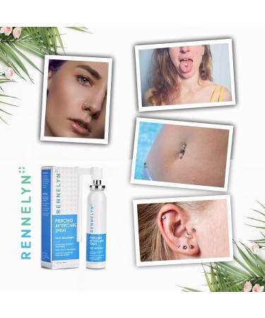 Rennelyn Piercing Aftercare Spray - 40ml | Soothing Solution to Shrink Bumps & Heal Piercings - Buy Online on GoSupps.com