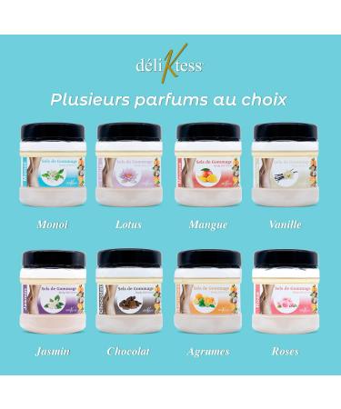 d liKtess - Scented body scrubs - 600 g - Sea salt scrub - 18 fragrances - Made in France (Monoi) - Buy Online on GoSupps.com