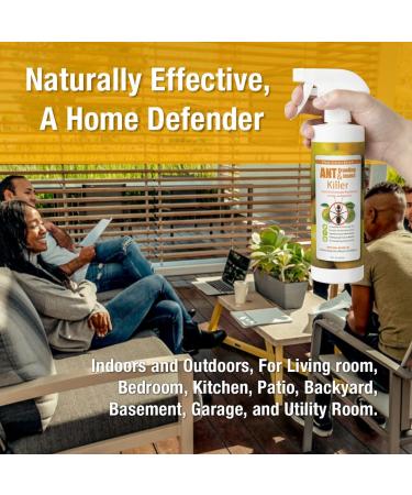 EcoRaider EcoVenger Ant & Crawling Insect Killer 16oz - Fast-Acting Citrus Scent Formula | Effective Against Spiders, Centipedes & More | Natural, Non-Toxic, Child & Pet Safe - Buy Online on GoSupps.com