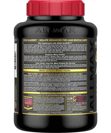 ALLMAX Nutrition - AllWhey Gold - 100% Whey Protein + Premium Whey Protein Isolate - Chocolate - 5 Pound Chocolate 2.27 kg (Pack of 1) - Buy Online on GoSupps.com