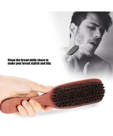 Wild Boar Bristle Hairbrush & Beard Brush for Men - Promotes Beard Growth Mustache Care 21cm | Ideal with Balms & Oils - Buy Online on GoSupps.com