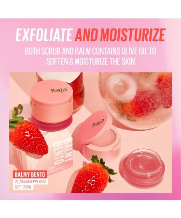 Kaja 3-in-1 Sculpting Trio Play Bento in Dolce Cappuccino + Lip Balm and Strawberry Ros Scrub Bundle - 0.4 Oz - Buy Online on GoSupps.com