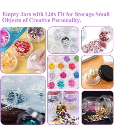 50 Transparent 5ml Cosmetic Containers - Travel-Friendly Screw Cap Jars for Creams Lip Balm and Nail Art - Buy Online on GoSupps.com