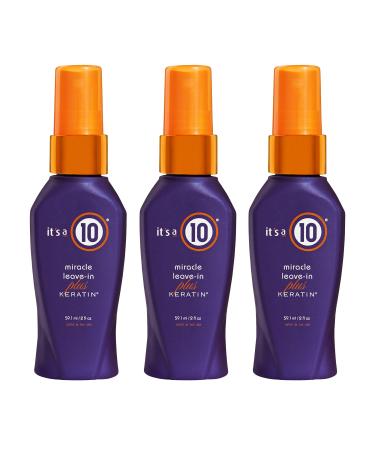 Its A 10 + Keratin Mir Le Size 2z Its A 10 + Miracle Leave-In Plus Keratin 2 Fl. Oz (Pack of 3)