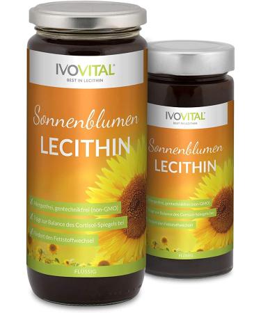 Buy IVOVITAL Sunflower Lecithin Liquid (275 ml) - Allergen-Free Premium Quality for Optimal Health - Fast International Shipping - Buy Online on GoSupps.com