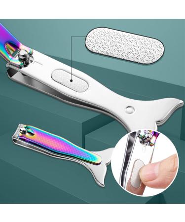 CHJHJKG Nail Clippers (Beauty) Nail Clippers Gradient Mermaid Three-dimensional Fish Scale Texture Handle Color Stainless Steel with File Nail Repair Tool - Buy Online on GoSupps.com