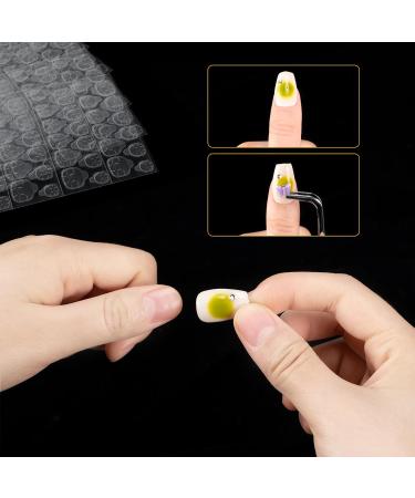 Nail Glue Pads - 480 Transparent Adhesive Pads for Press-On Nails | Nail Studio Manicure Accessories - Buy Online on GoSupps.com