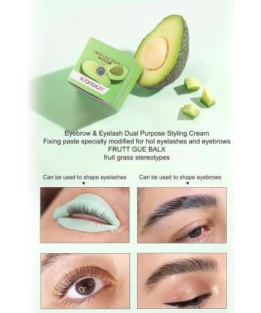 Glue Balm for Lash Lift | Lash Lift Adhesive with Avocado Purslane Extract - 0.28oz Lash Lift Glue Strong Viscosity and Water Solubility for Eyelash Perming Eyebrow Styling Xiaguang - Buy Online on GoSupps.com