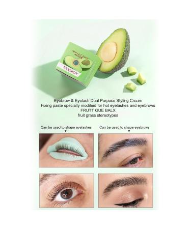 Lash Glue Balm - Natural Avocado Purslane Eyelash Lifting Adhesive 0.28oz Lash Lift Glue Strong Viscosity and Water Solubility for Eyelash Perming Eyebrow Styling Zukpumne - Buy Online on GoSupps.com