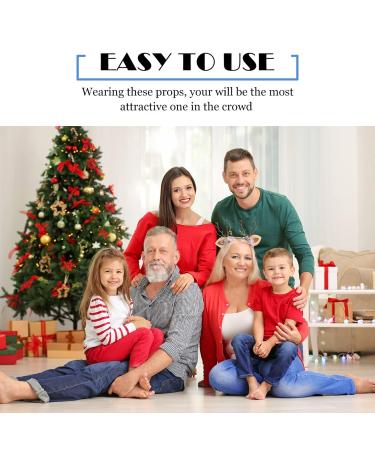 Shop Lurrose Christmas Headband - Flower Antlers & Reindeer Hairbands for Parties | Perfect Holiday Photo Prop - Buy Online on GoSupps.com