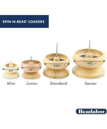 Beadalon Spin-N-Bead Junior Size Bead Spinner Bowl with Curved Big Eye Needle - Ideal for Easy Bead Stringing and Jewelry Making - Buy Online on GoSupps.com