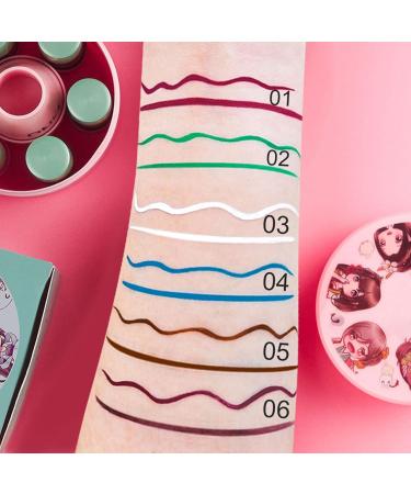Color Eyeliner | Set of Liquid Eyeliner | Long Lasting Waterproof Makeup for Festival Girls Women Tmay B - Buy Online on GoSupps.com
