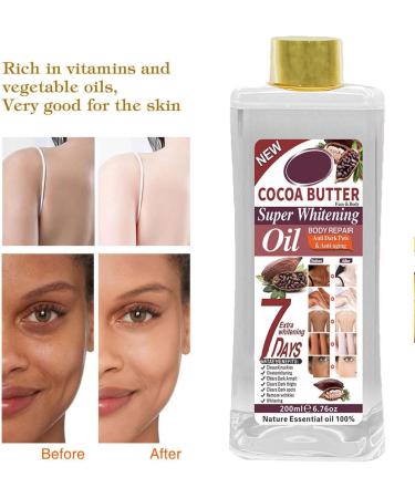 Black Skin Brightening Oil Papaya Oil For Skin Super Whitening Papaya Oil Repairing Body Papaya Oil For Lightening Dark Skin (Cocoa 200ML) - Buy Online on GoSupps.com
