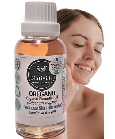 Nativilis Oregano Organic Essential Oil 30 ml (Origanum vulgare) - antioxidant antifungal anti-inflammatory properties weight management reduces skin blemishes - Copaiba Properties