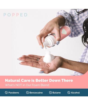 Popped Witch Hazel Foam with Aloe | Perineal Healing Postpartum Care | Relieves Pain, Hemorrhoids & Swelling | Postpartum Essential (5 fl oz) - Buy Online on GoSupps.com