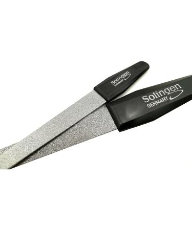 Buy 3 Professional Solingen Sapphire Nail Files - Fine & Coarse Manicure Set - Premium Quality Black Metal - Buy Online on GoSupps.com