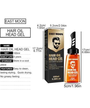 BAInuai 2in1 hair wash gel with comb hair styling gel for men hair wax men hair styling gel for hair modeling and natural hair styling long lasting 100 ml - Buy Online on GoSupps.com