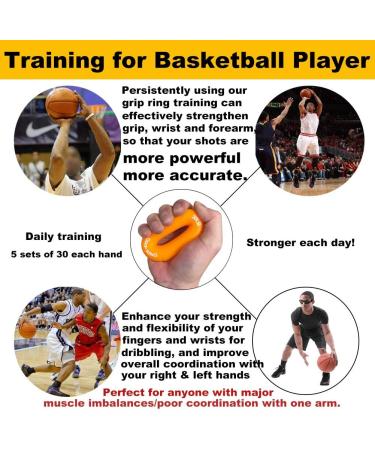 Boaton Hand Grips for Basketball Football Workout | 30LB Orange Grip for Pull-ups Weightlifting Rock Climbing Training Equipment - Boys and Girls Gear - Buy Online on GoSupps.com