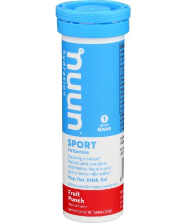 Shop NUUN BEV Tube Fruit Punch - 10 Tablets | International Shipping Available - Buy Online on GoSupps.com