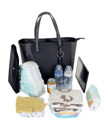 Buy LCP Kids Diaper Bag - Eco Leather Ladies Handbag Scratch-Resistant 15L Volume in Grey | International Shipping Available - Buy Online on GoSupps.com