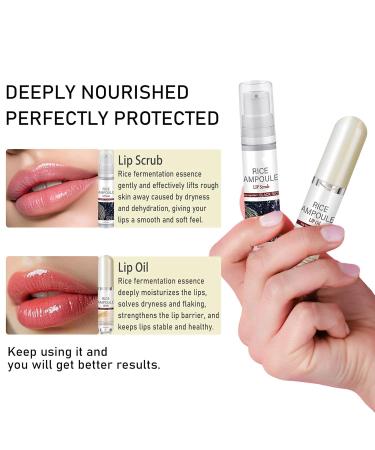 Peel Shot Glow Rice Lip Oil White Rice Black Rice Lip Scrub Gentle Soft Exfoliating Lip Exfoliator Hydrating Formula Lip Skin Remover For All Skin Types Moisturizing Nourishing Lip Care 1 Count (Pack of 1) White - Buy Online on GoSupps.com