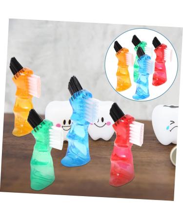 Solustre 4-Piece Toothbrush Prosthesis Set - Portable Oral Care & Hygiene Cleaning Brushes for Women - Buy Online on GoSupps.com