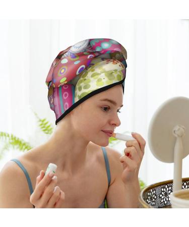 Buy Easter Eggs Microfiber Hair Towel - Soft Super Absorbent Coral Velvet Wrap for Long Curly & Thick Hair - Buy Online on GoSupps.com