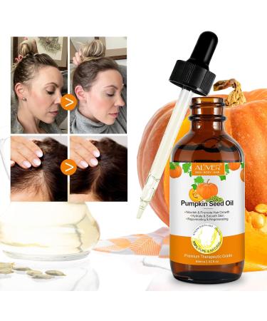 Pumpkin Seed Oil Organic Pumpkin Seed for Hair 100% Pure Cold Pressed Natural Pumpkin Oil for Eyebrow & Eyelash Growth Skin Care Moisturizer 60ml - Buy Online on GoSupps.com