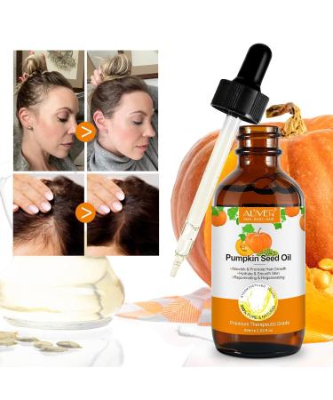 Organic Cold-Pressed Pumpkin Seed Oil for Hair Growth & Moisture | Nourish Hair Eyelashes Eyebrows & Skin - Buy Online on GoSupps.com