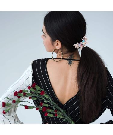 Frcolor Rhinestone Butterfly Hairpins - Glittery Hair Accessories for Girls & Women | Perfect for Christmas & Birthday Party Favors - Buy Online on GoSupps.com