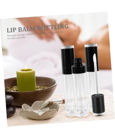 Lot de 4 Tubes de Gloss L vres Vides 8 Ml Noirs R utilisables Rechargeables Transparents pour Maquillage de Voyage et Trousse de Beaut Compacte - Buy Online on GoSupps.com