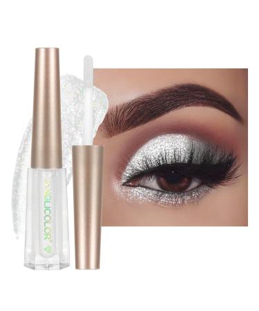 Anglicolor Eyeshadow Liquid Glitter Eyeshadow Highly Pigmented Glitter Gel Diamond Eyeshadow Liquid Eyeshadow & Eyeliner Blendable Shimmer Eyes Makeup Vegan (#13)