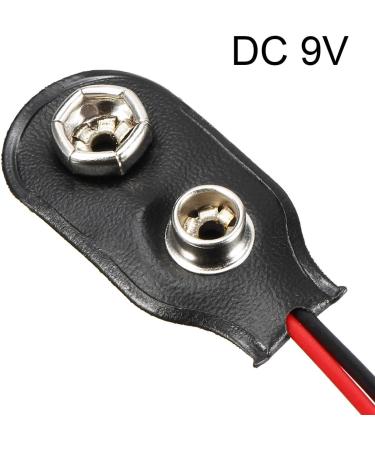 Buy uxcell 3pcs DC 9V Battery Clip I-Type Connector - Faux Leather Housing Lead Wire 14.5cm - International Shipping Available - Buy Online on GoSupps.com