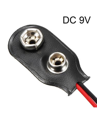 uxcell 10pcs DC 9V Battery Clip I-Type Connector - Faux Leather Housing 14.5cm Lead Wire - Ideal for Electronics Projects - Buy Online on GoSupps.com