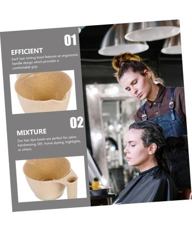 SOIMISS 2 pi ces Bol de Teinture Cheveux PP Bol M langeur Professionnel avec Poign e pour Salon Coiffure et Teinture Maison - Buy Online on GoSupps.com