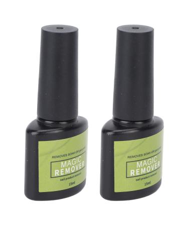 2pcs Nail Gel Polish Remover 15ml - Light Smell Harmless Professional Cleaner - Quickly Removes Polish Ideal Gift for Beginners Saves Time
