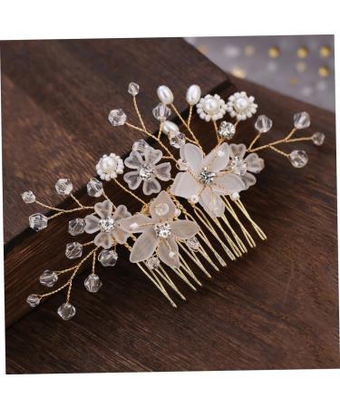 FRCOLOR Wedding Hair Comb for Bridal Crystal Hair Bridal Hair Wedding Hair twist European and Bridal Hair Comb - Buy Online on GoSupps.com
