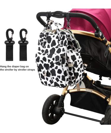 Mimfutu Baby Diaper Backpack - Stylish Cow Print Diaper Bag for Moms | International Shipping Available - Buy Online on GoSupps.com